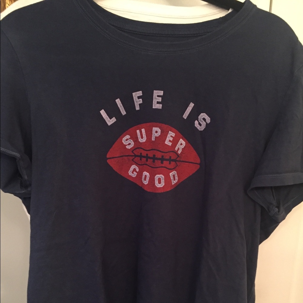 Life is Good Super Good Football shirt